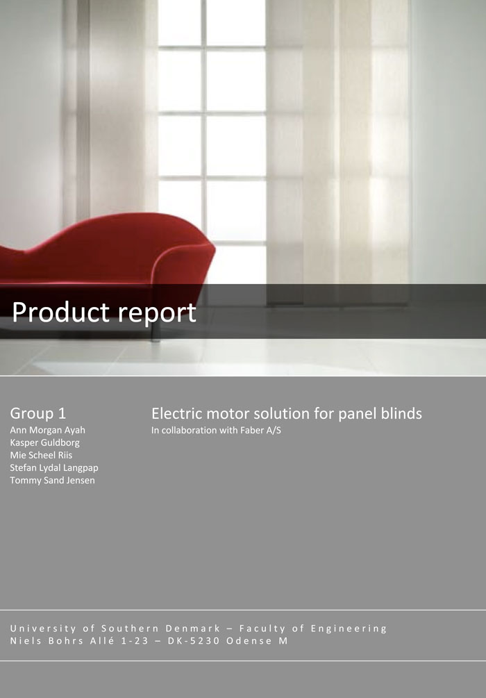 Electric motor solution for panel blinds
