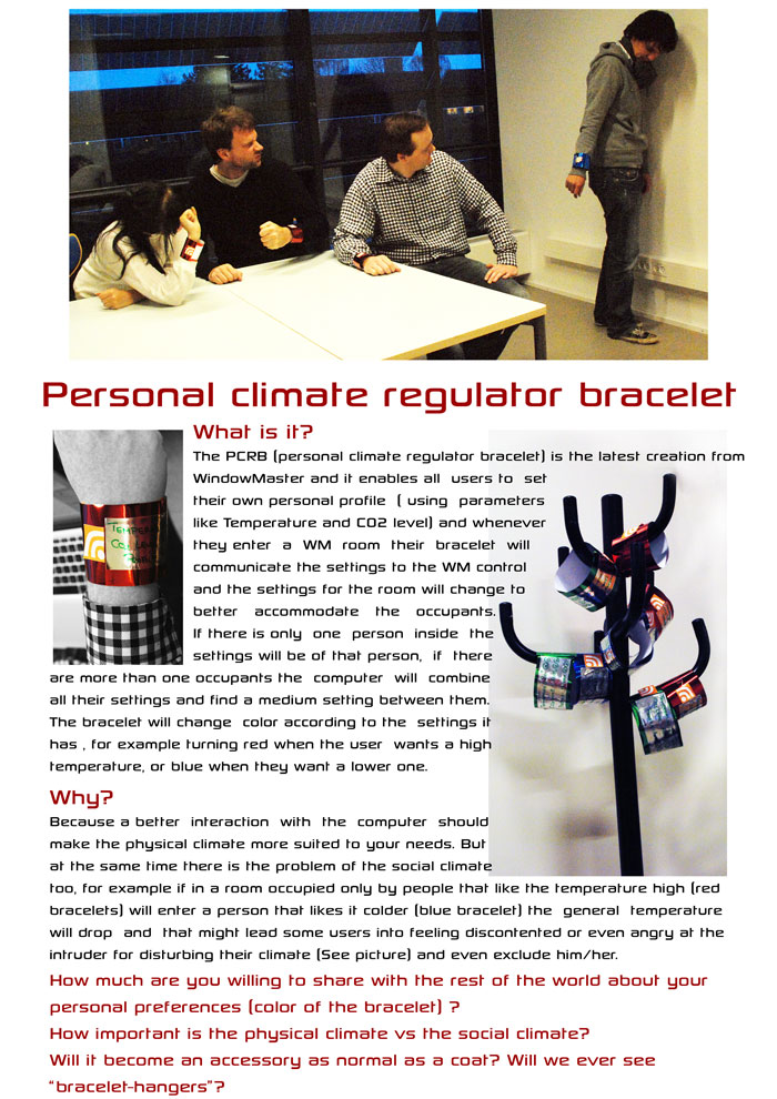 WindowMaster - Personal Climate Regulator Bracelet